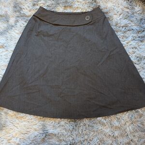 Talbots Charcoal A-Line Skirt